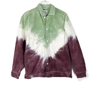 NWT Urban Outfitters BDG Herringbone Long Sleeve Button-Down Shirt Size Small S